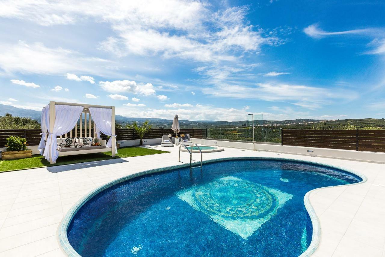 Caramel Villa, With 40M2 Pool & Spa Whirlpool, By Thinkvilla Panormos  Экстерьер фото