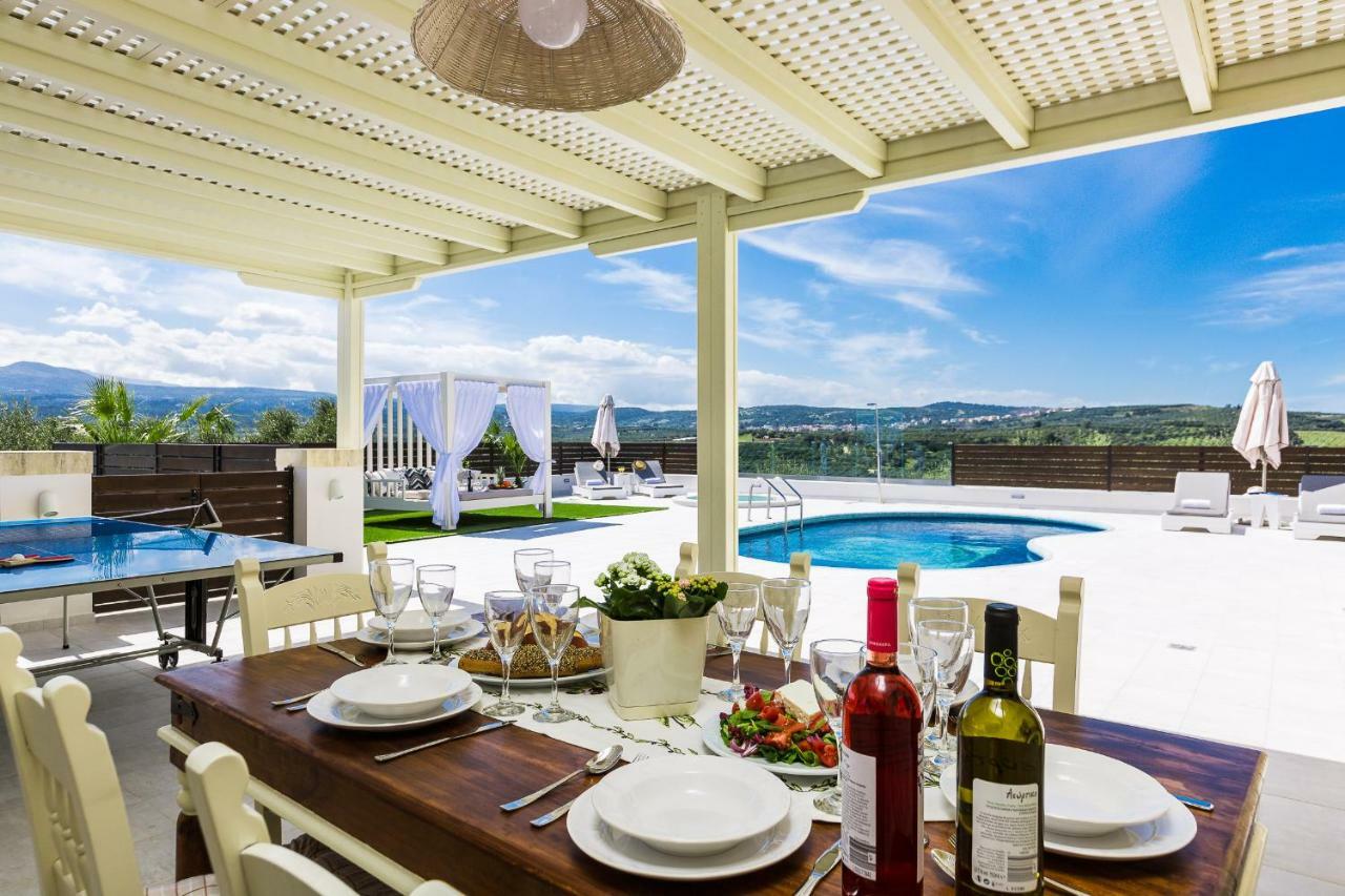 Caramel Villa, With 40M2 Pool & Spa Whirlpool, By Thinkvilla Panormos  Экстерьер фото